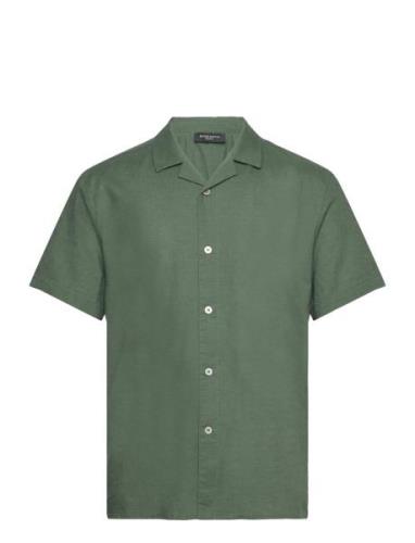 Linowbbhomer Ss Shirt Tops Shirts Short-sleeved Khaki Green Bruuns Baz...