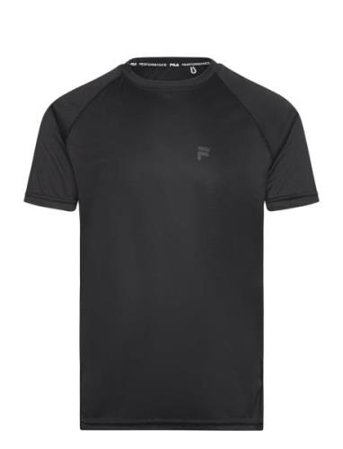 Rozzano Running Tee Tops T-shirts Short-sleeved Black FILA