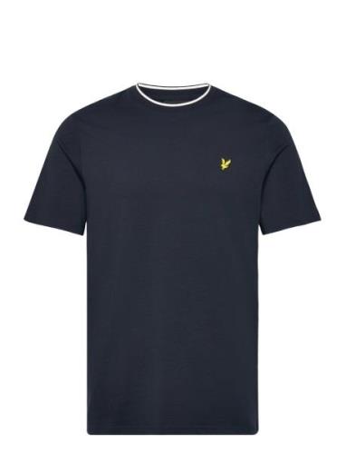Tipped T-Shirt Tops T-shirts Short-sleeved Navy Lyle & Scott