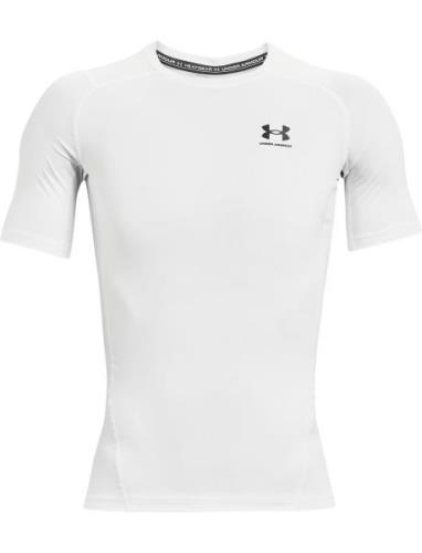 Ua Hg Armour Comp Ss Sport T-shirts Short-sleeved White Under Armour