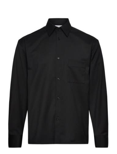 Wool Twill Shirt Designers Shirts Casual Black Filippa K