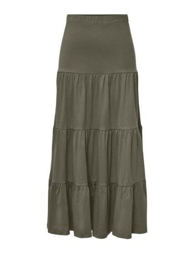 Onlmay Life Maxi Skirt Jrs Noos Pitkä Hame Green ONLY