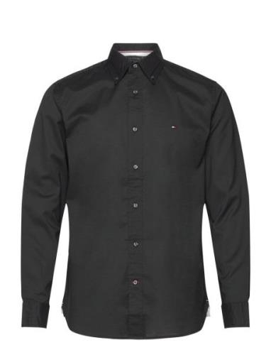 Core Flex Poplin Rf Shirt Tops Shirts Casual Black Tommy Hilfiger
