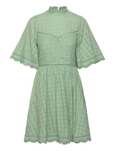 Claire Mini Lace Dress Lyhyt Mekko Green Malina