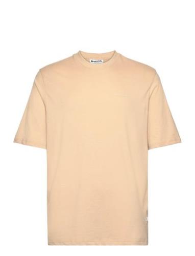 Mid Sleeve T-Shirt Gots Tops T-shirts Short-sleeved Cream Resteröds