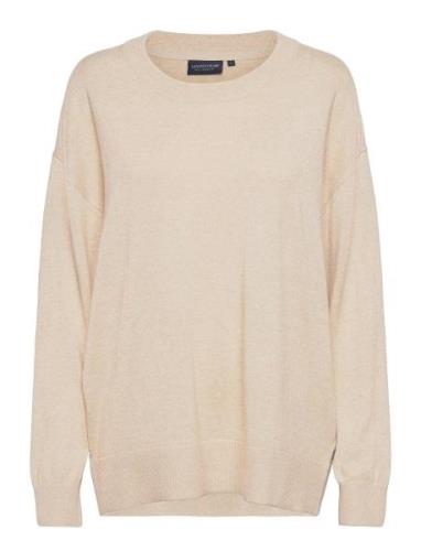 Lizzie Organic Cotton/Cashmere Sweater Tops Knitwear Jumpers Cream Lex...