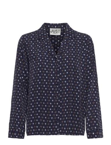 Hope Shirt Tops Blouses Long-sleeved Multi/patterned Just Female
