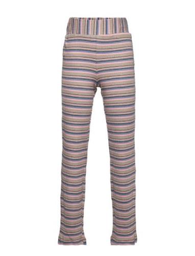Daisy Rib Pant Bottoms Trousers Multi/patterned Grunt