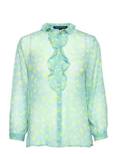 Bonita Ruffle Front Ls Shirt Tops Shirts Long-sleeved Multi/patterned ...