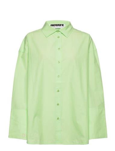 Lipy Shirt Tops Shirts Long-sleeved Green ROTATE Birger Christensen