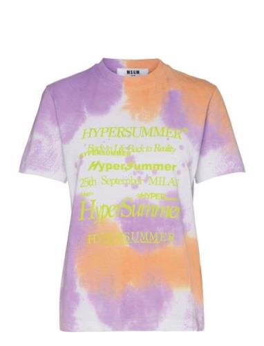 T-Shirt/T-Shirt Tops T-shirts & Tops Short-sleeved Multi/patterned MSG...