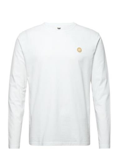 Mel Long Sleeve Tops T-shirts Long-sleeved White Double A By Wood Wood