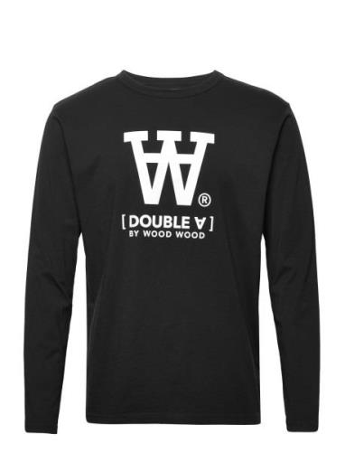 Mel Aa Long Sleeve Tops T-shirts Long-sleeved Black Double A By Wood W...