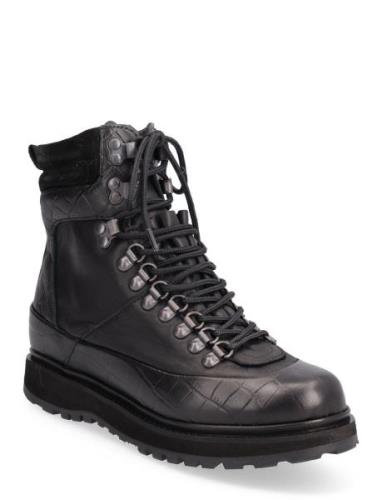 Slfriver Hiking Mix Boot B Shoes Boots Ankle Boots Laced Boots Black S...