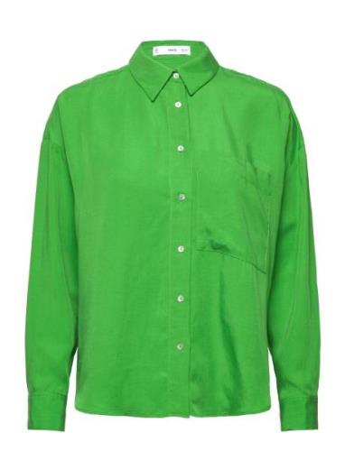 Lima Tops Shirts Long-sleeved Green Mango