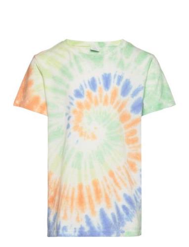T Shirt Tie Dye Swirl Tops T-shirts Short-sleeved Multi/patterned Lind...