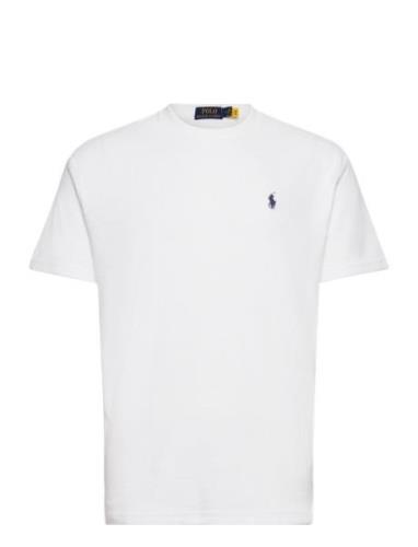 Rec Lw Cotton Terry-Ssl-Tsh Tops T-shirts Short-sleeved White Polo Ral...