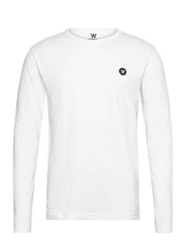 Mel Longsleeve Gots Tops T-shirts Long-sleeved White Double A By Wood ...