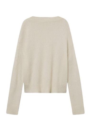 Florie Brushed Sweater Tops Knitwear Jumpers Cream Once Untold