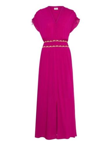 D6Imperia Bohemian Maxi Dress Maksimekko Juhlamekko Pink Dante6