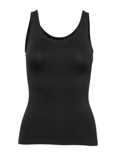 Lucia Top Wide Strap Tops T-shirts & Tops Sleeveless Black Missya