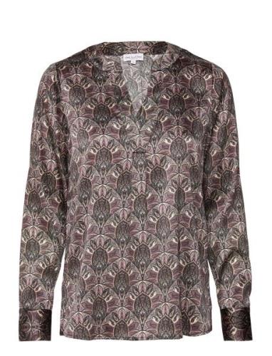 Santena Tops Blouses Long-sleeved Multi/patterned Dea Kudibal