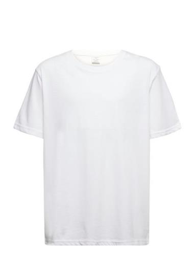 T Shirt Regular Solid Tops T-shirts Short-sleeved White Lindex