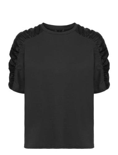Lr-Kowa Tops T-shirts & Tops Short-sleeved Navy Levete Room