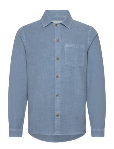 Casual Shirt Tops Overshirts Blue Revolution