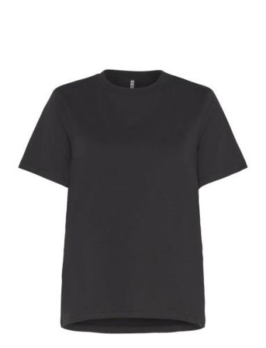Pcria Ss Solid Tee Noos Bc Tops T-shirts & Tops Short-sleeved Black Pi...