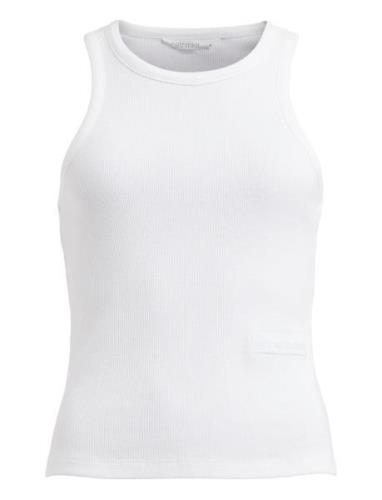 Soft Rib Top Key Tops T-shirts & Tops Sleeveless White Rethinkit