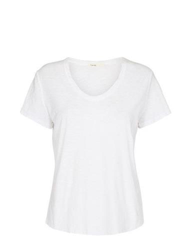Lr-Any Tops T-shirts & Tops Short-sleeved White Levete Room