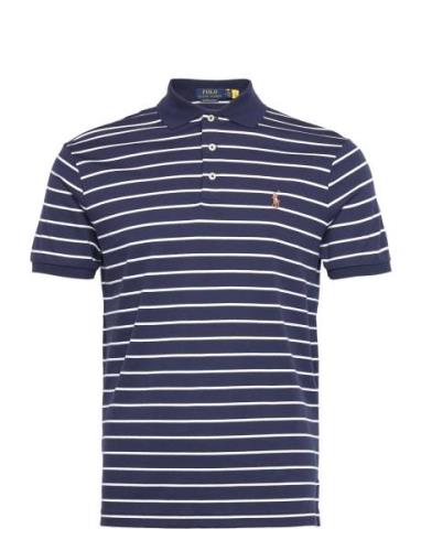 Custom Slim Fit Soft Cotton Polo Shirt Tops Polos Short-sleeved Navy P...