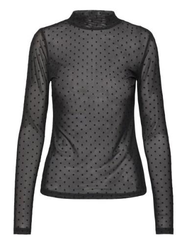 Fqiska-Tee Tops T-shirts & Tops Long-sleeved Black FREE/QUENT