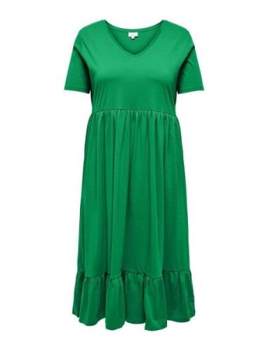 Carmay Life S/S Peplum Calf Dress Jrs Polvipituinen Mekko Green ONLY C...