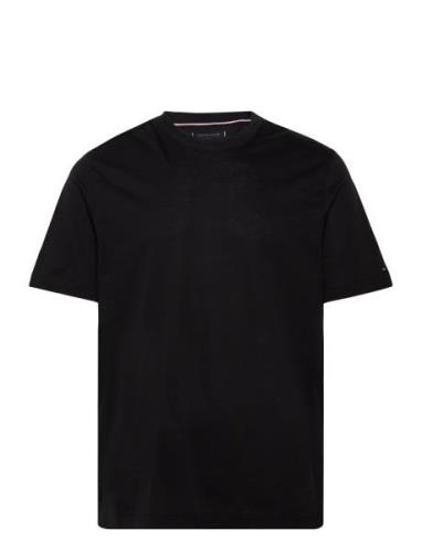 Dc Essential Mercerized Tee Tops T-shirts Short-sleeved Black Tommy Hi...