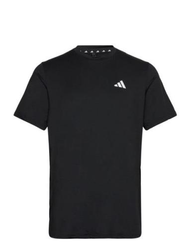 Tr-Es Stretch T Tops T-shirts Short-sleeved Black Adidas Performance