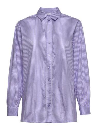 Slfreka Ls Striped Shirt W Tops Shirts Long-sleeved Multi/patterned Se...