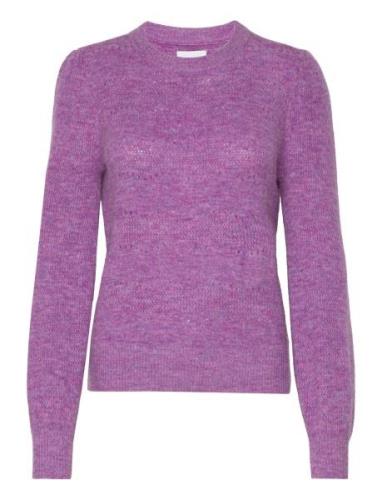 Nujinky B Pullover Tops Knitwear Jumpers Purple Nümph