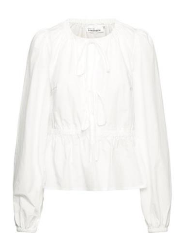 Jazzkb Top Tops Shirts Long-sleeved White Karen By Simonsen