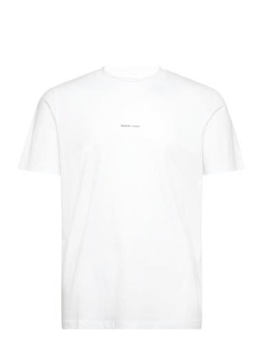 Slhaspen Print Ss O-Neck Tee Noos Tops T-shirts Short-sleeved White Se...