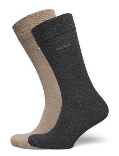 2P Rs Uni Colors Cc Underwear Socks Regular Socks Grey BOSS