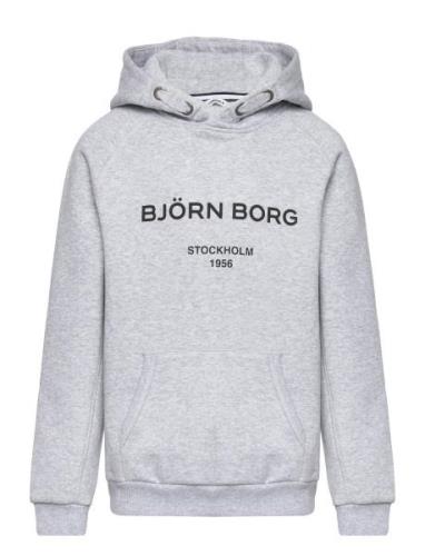 Borg Logo Hoodie Tops Sweat-shirts & Hoodies Hoodies Grey Björn Borg
