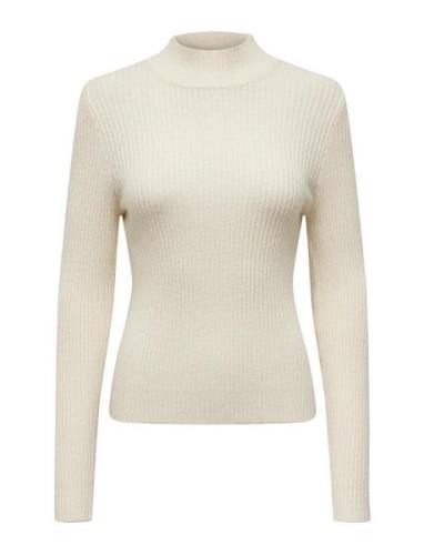 Onlkatia Ls Fit Highneck Knt Tops Knitwear Jumpers Cream ONLY