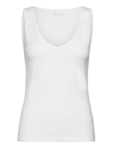 Ankum Simple Tank Tops T-shirts & Tops Sleeveless White Tamaris Appare...