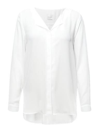 Vilucy L/S Shirt - Noos Tops Blouses Long-sleeved White Vila