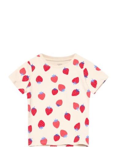 Top Short Sleeve Strawberries Tops T-shirts Short-sleeved Multi/patter...