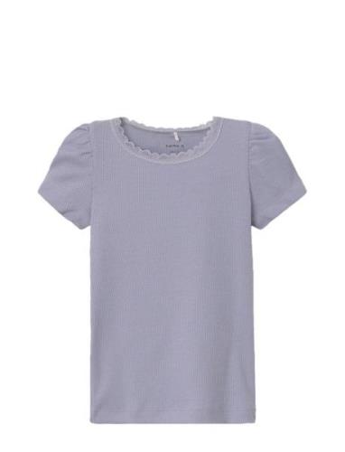 Nmfkab Ss Top Noos Tops T-shirts Short-sleeved Purple Name It