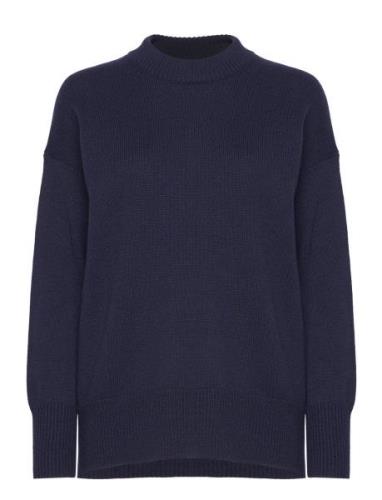 Salome Knit Tops Knitwear Jumpers Navy Andiata