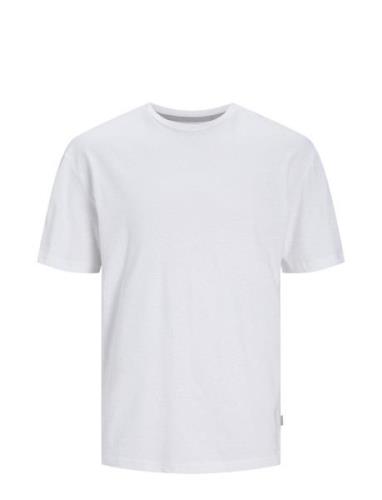 Jprcc Soft Linen Blend Ss Tee Tops T-shirts Short-sleeved White Jack &...